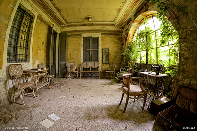 Veranda della villa del mezzadro