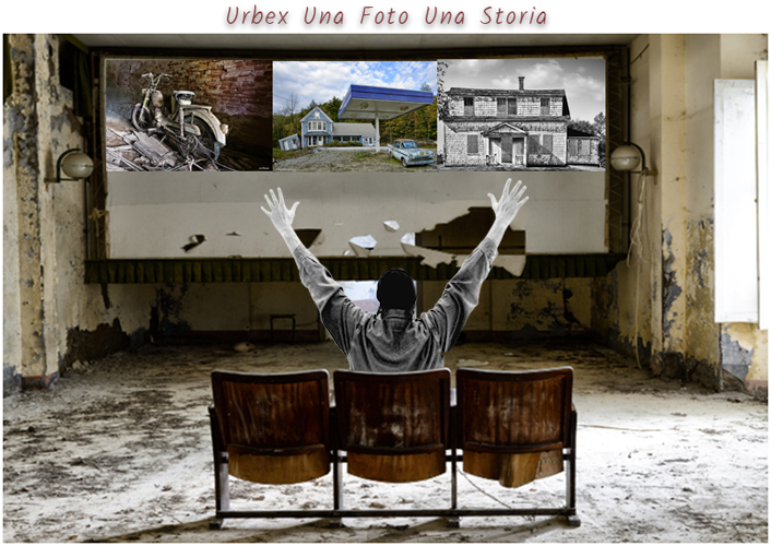 Uomo al cinema abbandonato