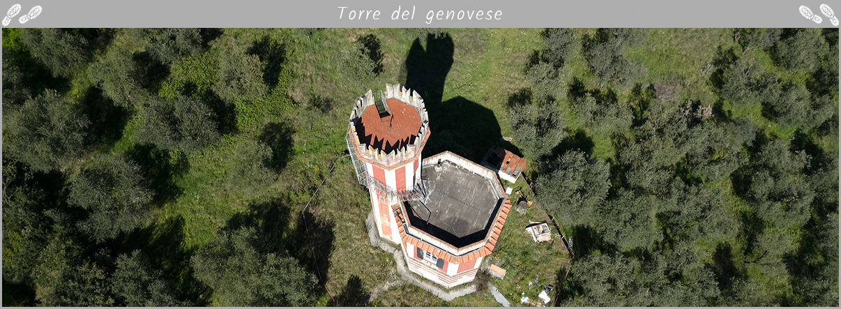 Urbex torre del genovese vista dal drone