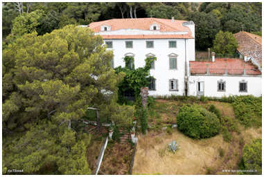 Villa Morazzana vista dal drone
