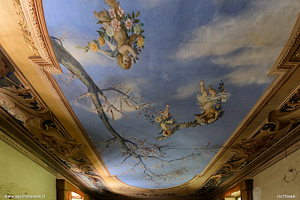 Soffitto affrescato del palazzo d'oro