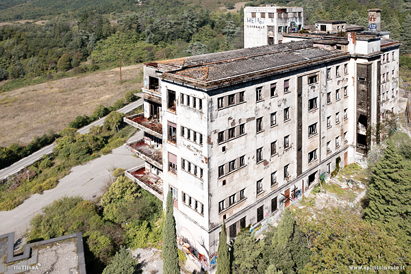 Il sanatorio Banti visto dal drone