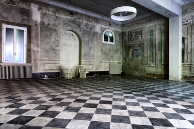 Salone nelle Terme abbandonate