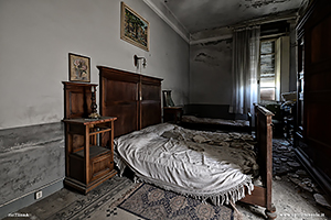 Camera da letto nella Villa Arcobaleno