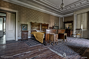 Camera da letto nella Villa Arcobaleno