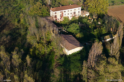 Parco di Villa Campari visto dal drone